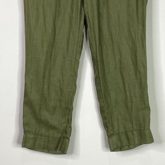 J. Crew Rhodes Cuff Hem Linen Ankle Pants Women's Size 6 - Picture 6 of 9